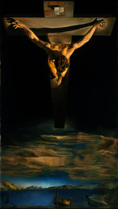 Christus van St. Johannes van het Kruis (Salvador Dalí, 1951) Klik op de afbeelding voor een vergroting.